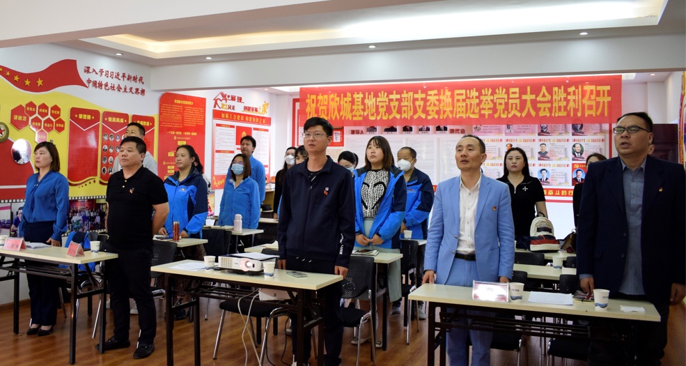 踔厉奋发担使命 赓序前行向未来——欣城基地党支部支委换届选举大会顺利召开